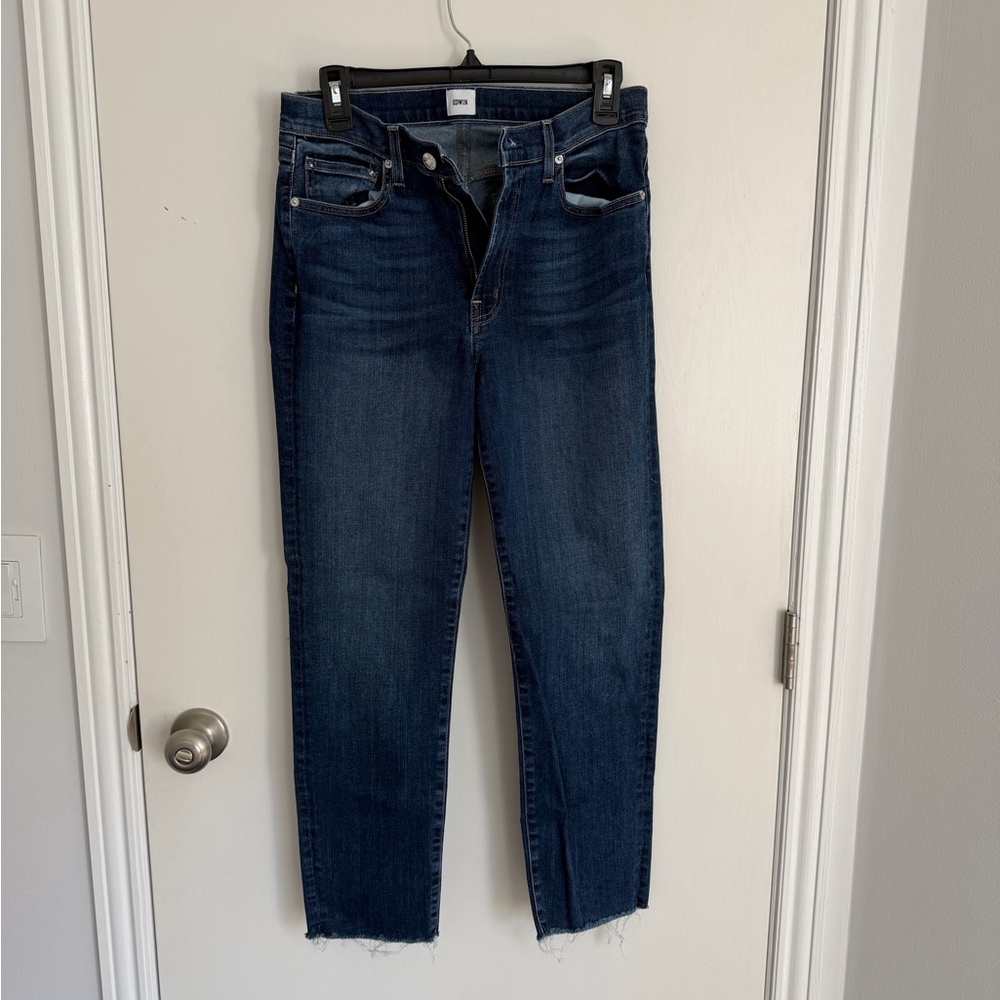 Edwin Dark Blue Ankle Jeans
